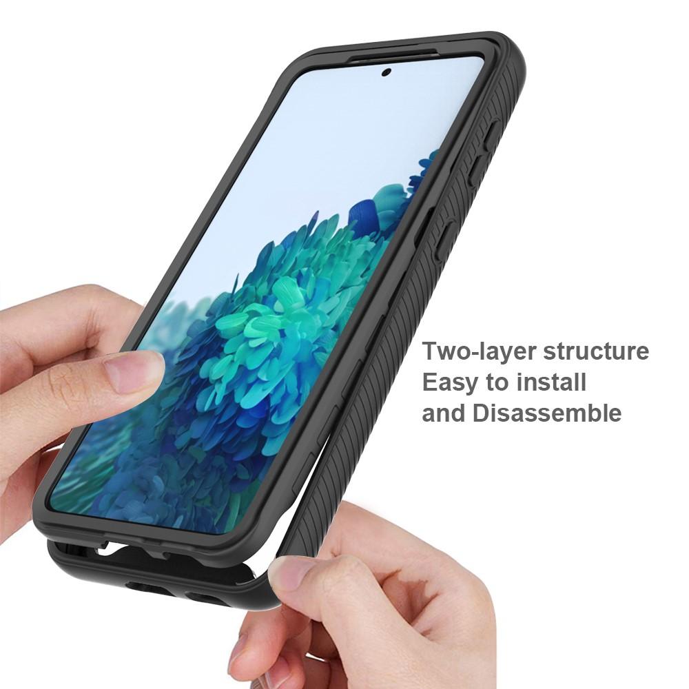 Coque de couverture complète Samsung Galaxy S21 Plus, Noir