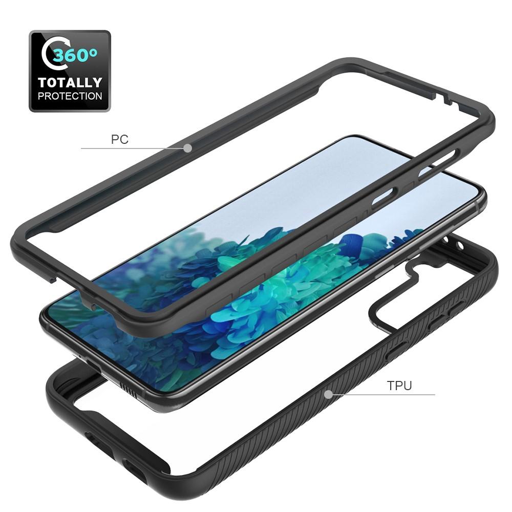 Coque de couverture complète Samsung Galaxy S21 Plus, Noir