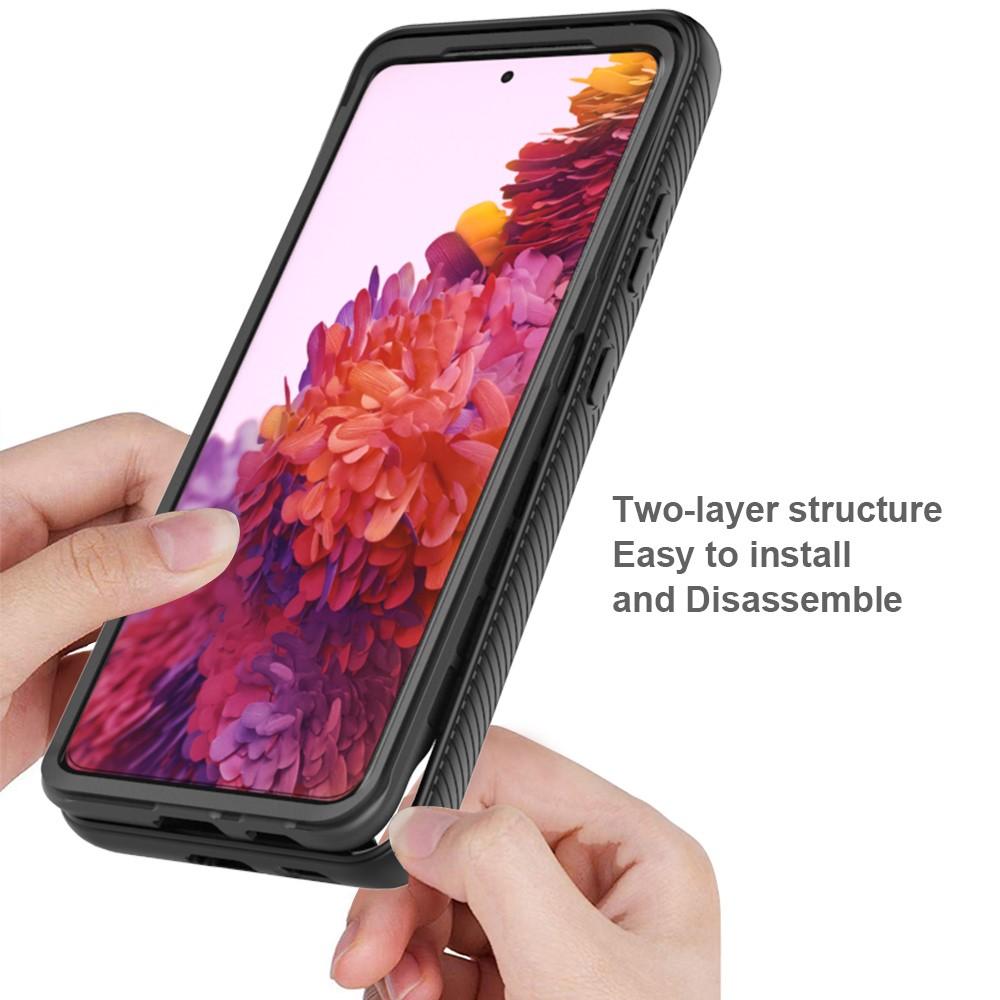 Coque de couverture complète Samsung Galaxy S21 Ultra, Noir