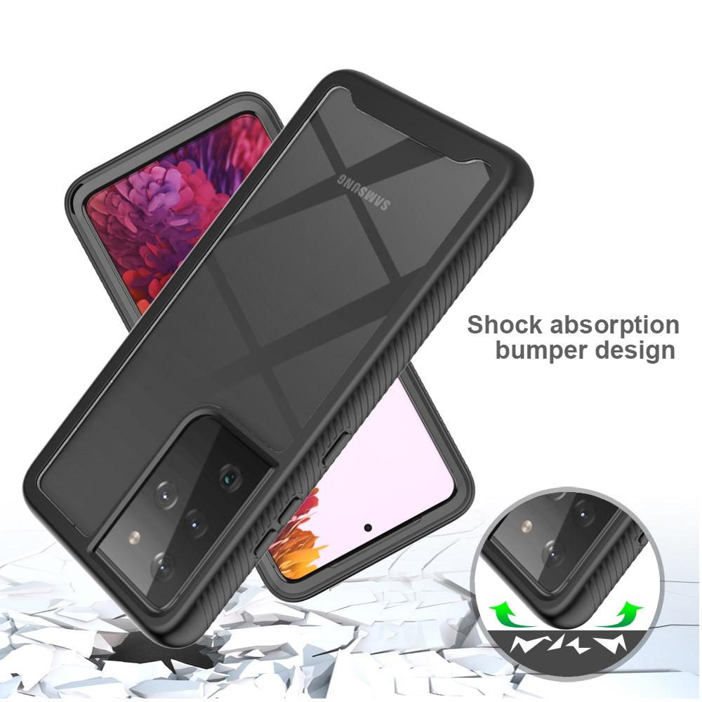 Coque de couverture complète Samsung Galaxy S21 Ultra, Noir