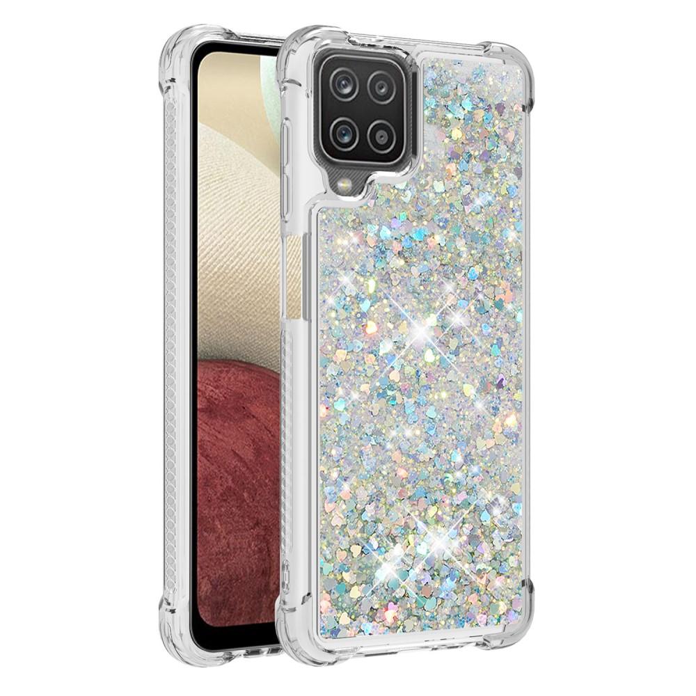 Coque Glitter Powder TPU Samsung Galaxy A12 5G Argent