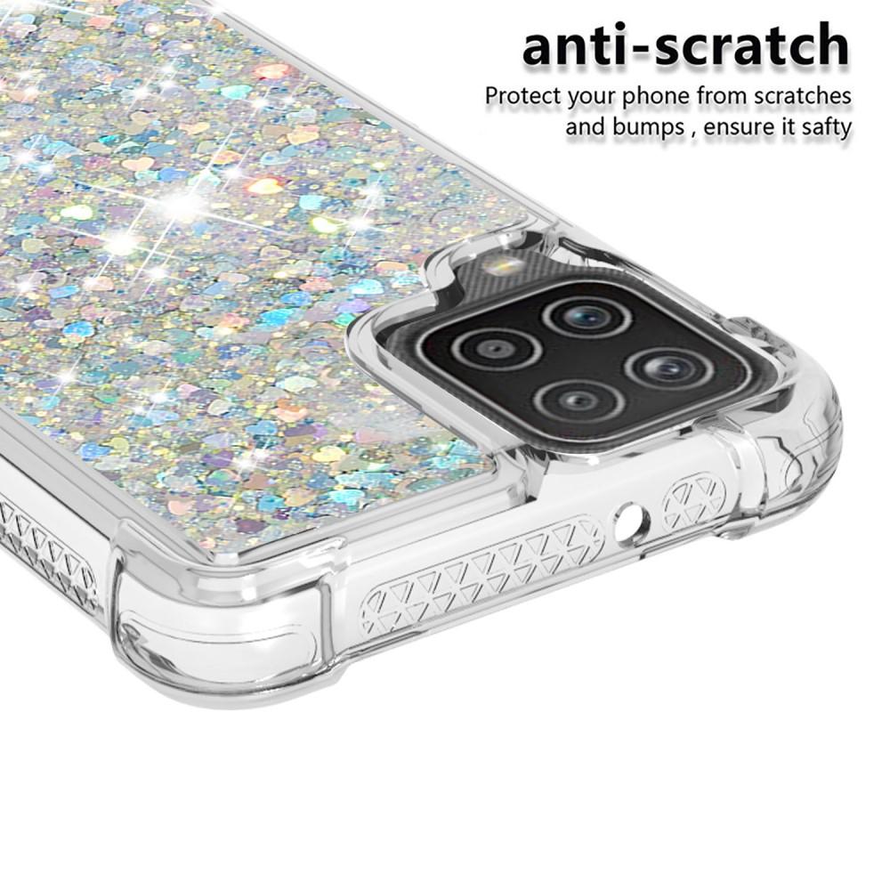 Coque Glitter Powder TPU Samsung Galaxy A12 5G Argent