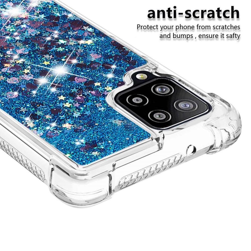 Coque Glitter Powder TPU Samsung Galaxy A42 Bleu