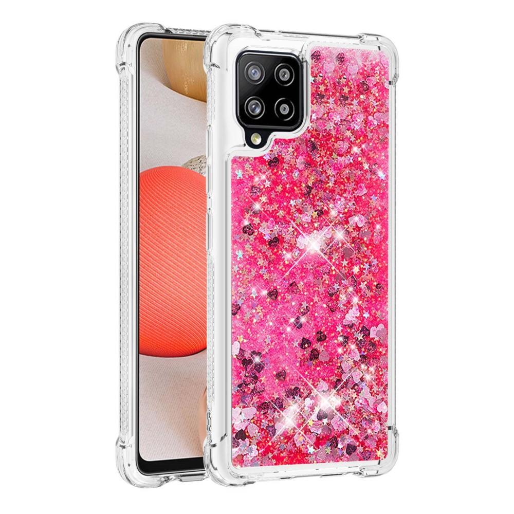 Coque Glitter Powder TPU Samsung Galaxy A42 Rouge