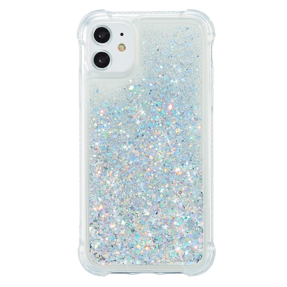 Coque Glitter Powder TPU iPhone 12/12 Pro Argent