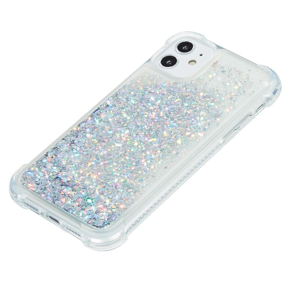 Coque Glitter Powder TPU iPhone 12/12 Pro Argent