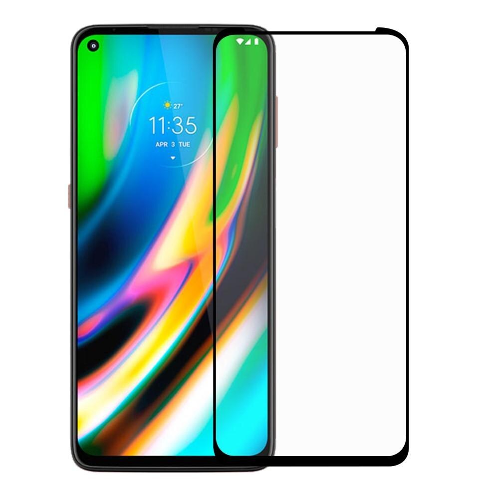 Verre trempé à couverture complète Motorola Moto G9 Plus Noir