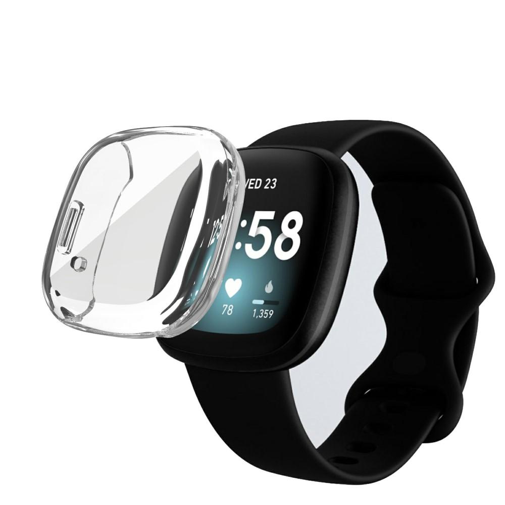 Coque de couverture complète Fitbit Versa 3/Sense Transparent