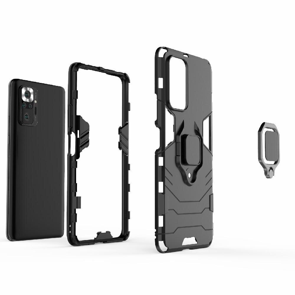 Coque hybride Tech Ring Xiaomi Redmi Note 10 Pro Noir