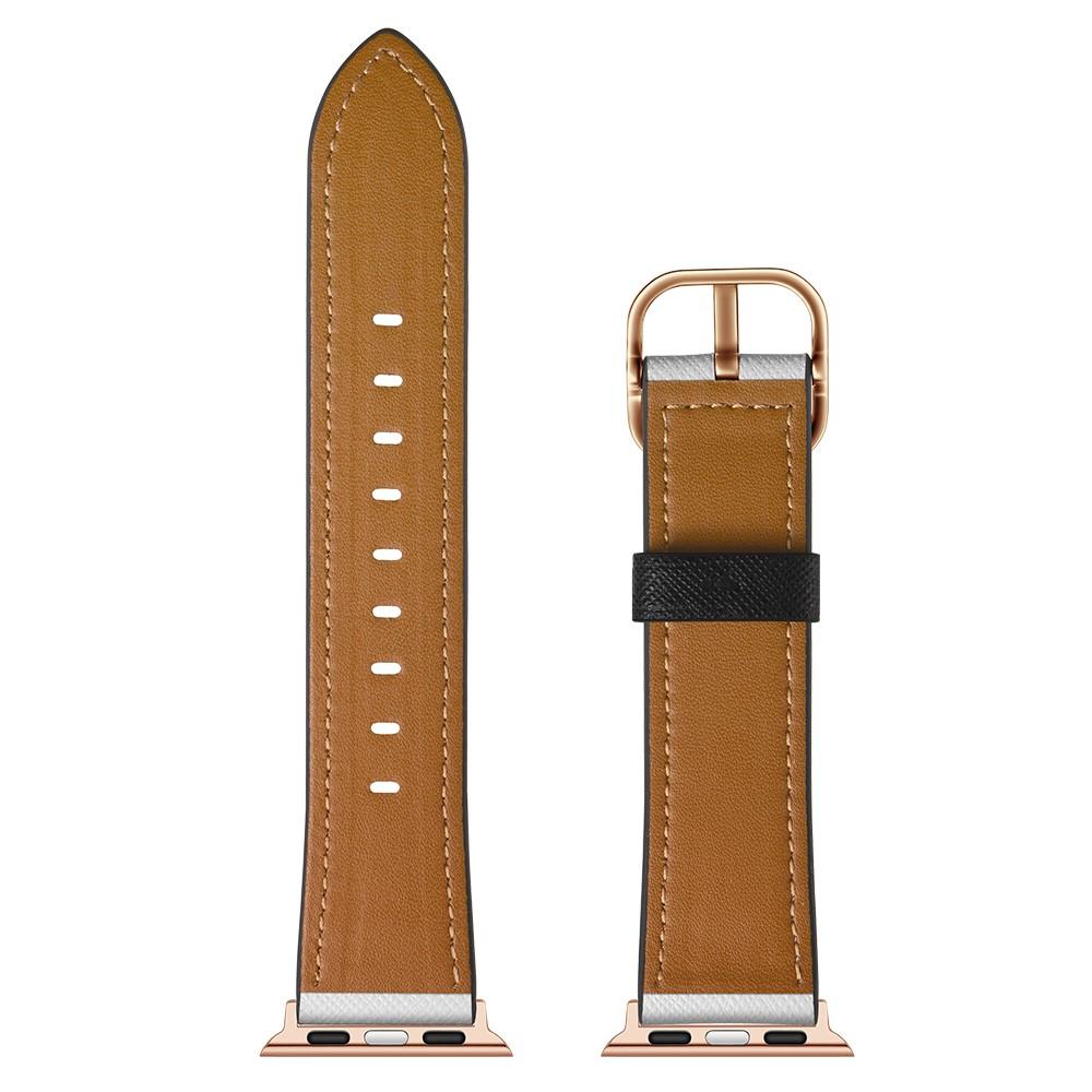 Bracelet en cuir Apple Watch Series 9 45mm, Léopard