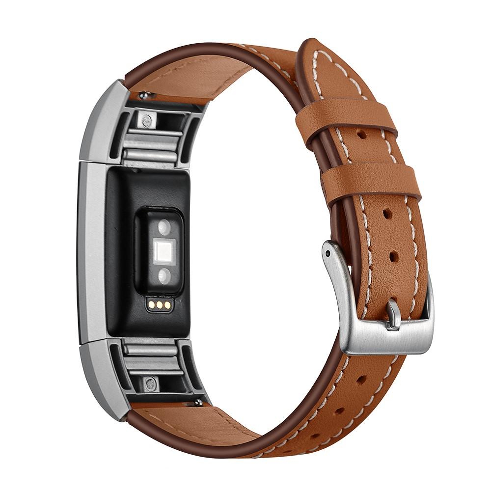 Bracelet en cuir Fitbit Charge 2, Marron