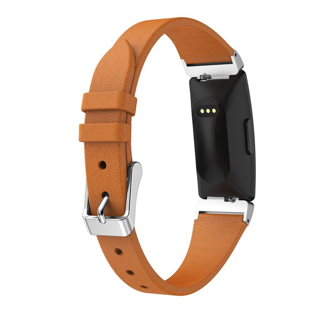 Bracelet en cuir Fitbit Inspire/Inspire HR/Inspire 2, Marron