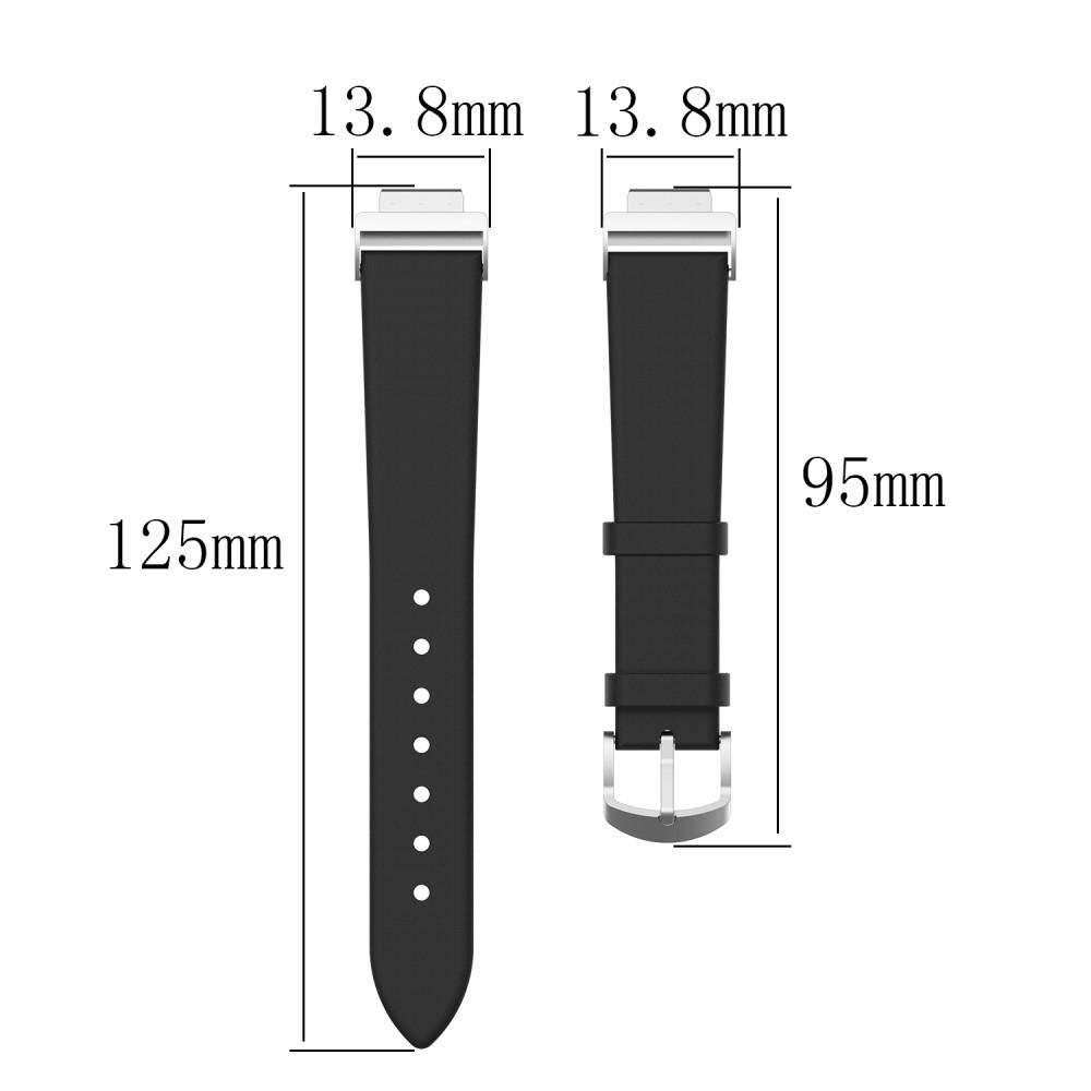 Bracelet en cuir Fitbit Inspire/Inspire HR/Inspire 2, Noir