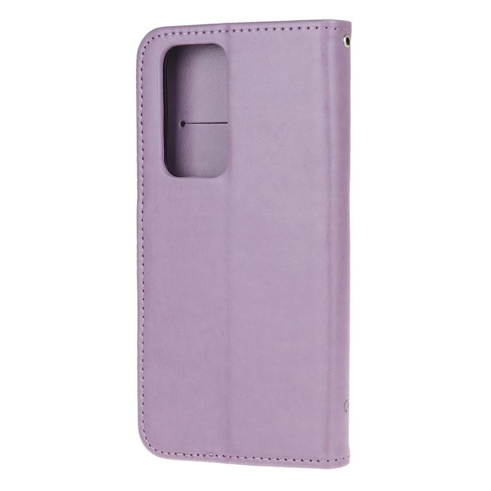 Étui en cuir à papillons pour Xiaomi Mi 10T/10T Pro, violet