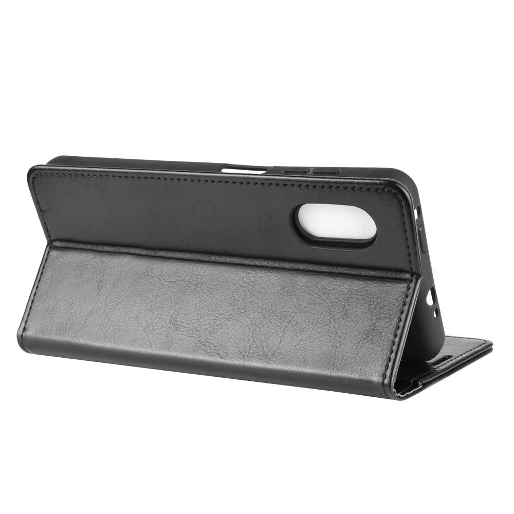 Portefeuille en cuir Samsung Galaxy Xcover Pro Noir