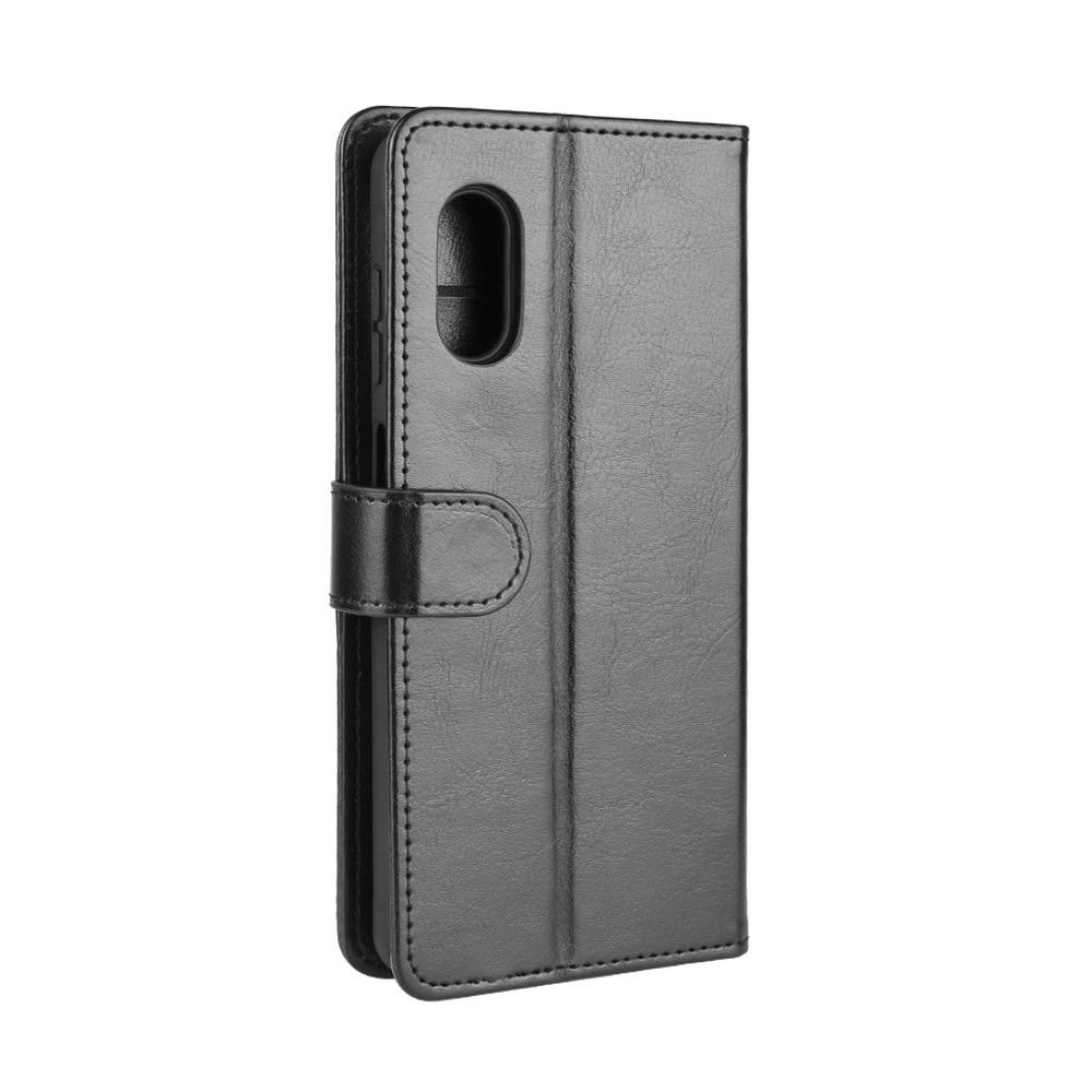 Portefeuille en cuir Samsung Galaxy Xcover Pro Noir