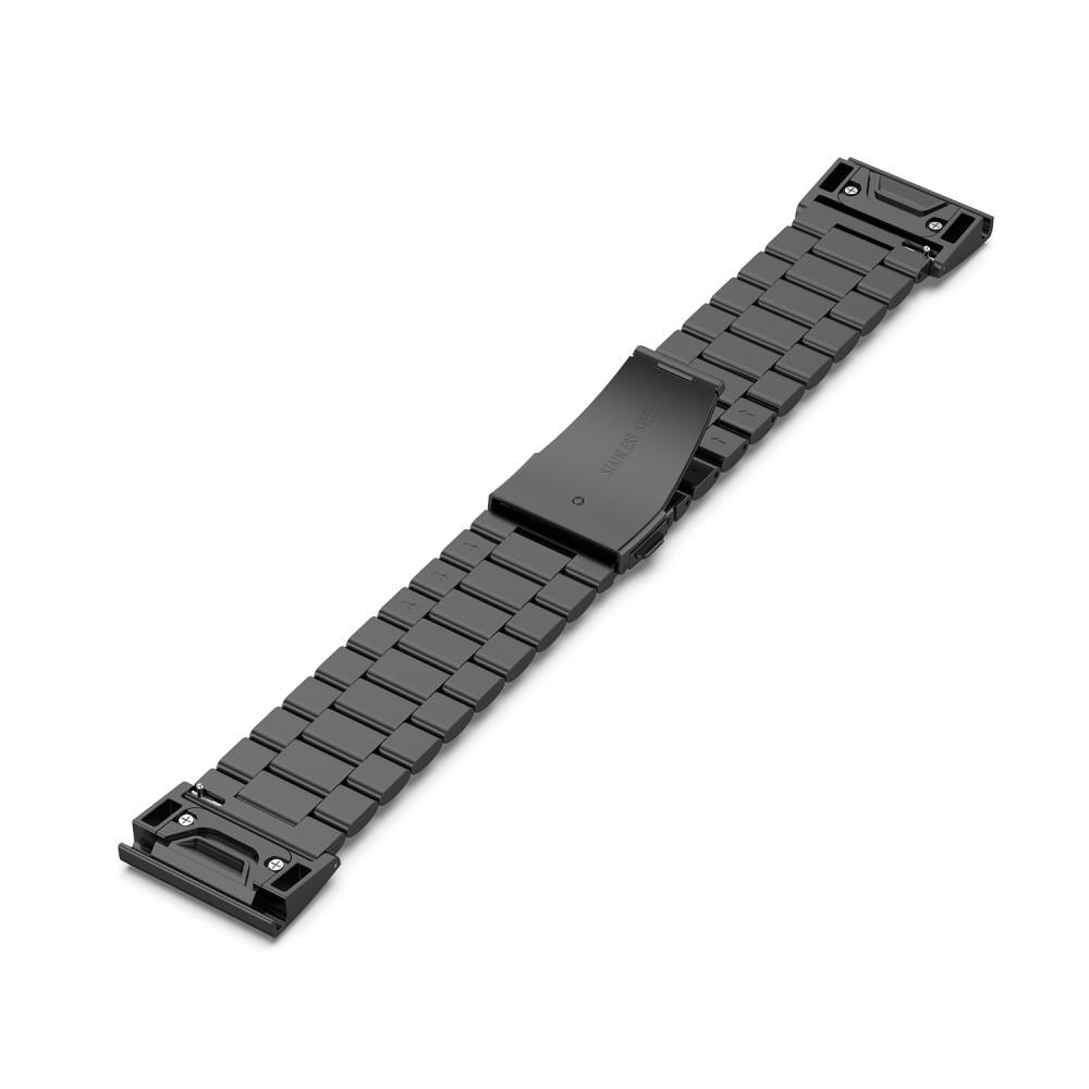 Bracelet en métal Garmin Fenix 7X, noir