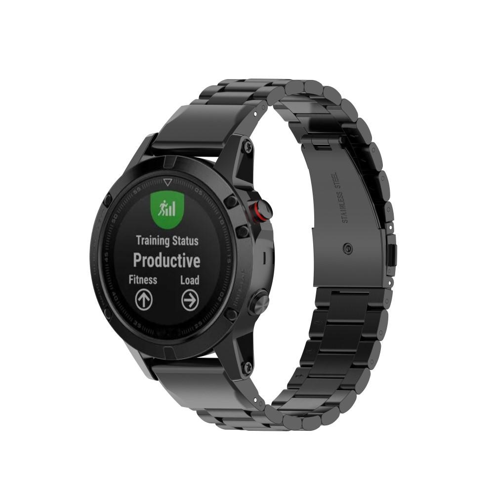 Bracelet en métal Garmin Instinct 2, noir