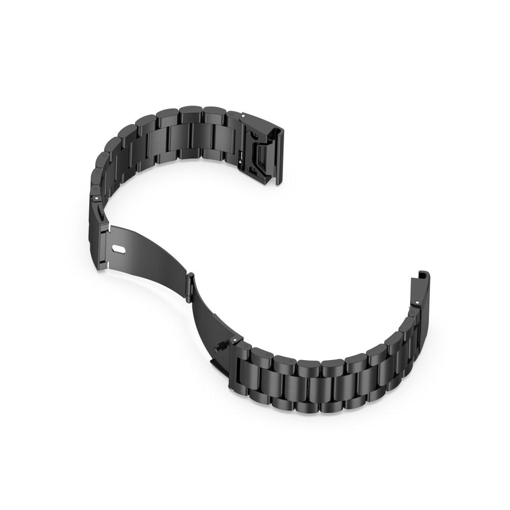Bracelet en métal Garmin Fenix 5/5 Plus, noir