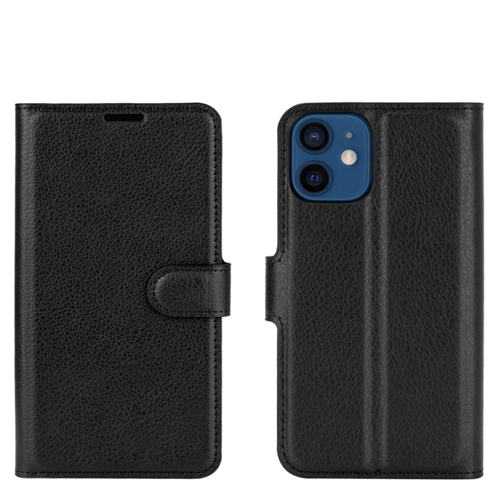 Coque portefeuille iPhone 12 Mini Noir