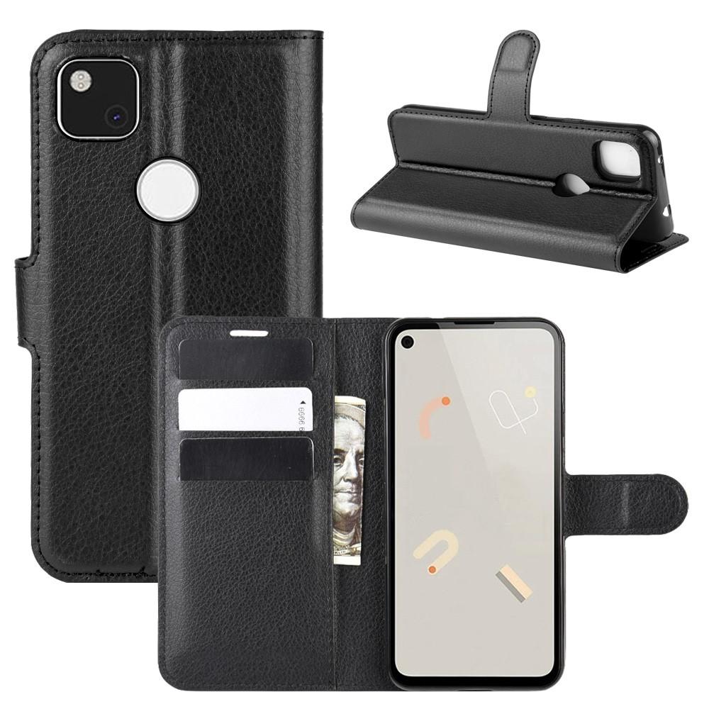 Coque portefeuille Google Pixel 4a, Noir