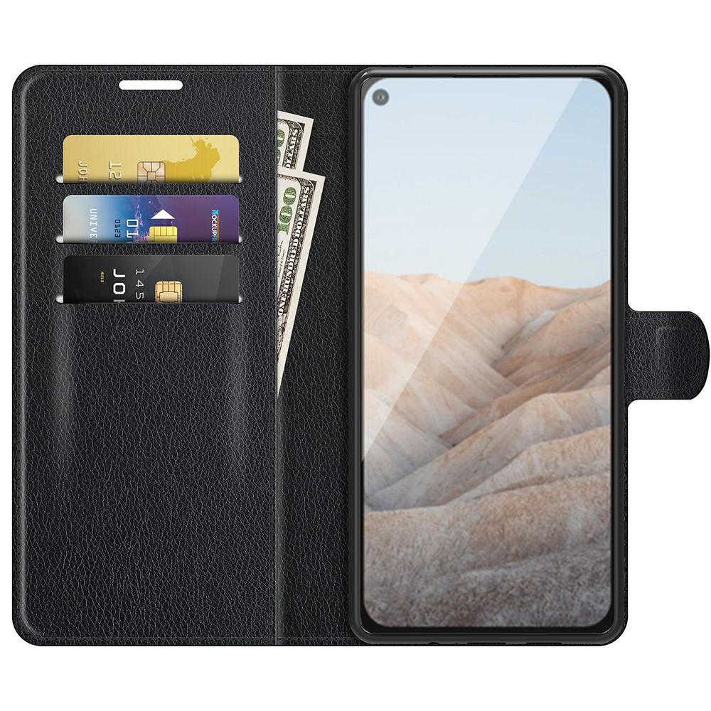 Coque portefeuille Google Pixel 5a, Noir