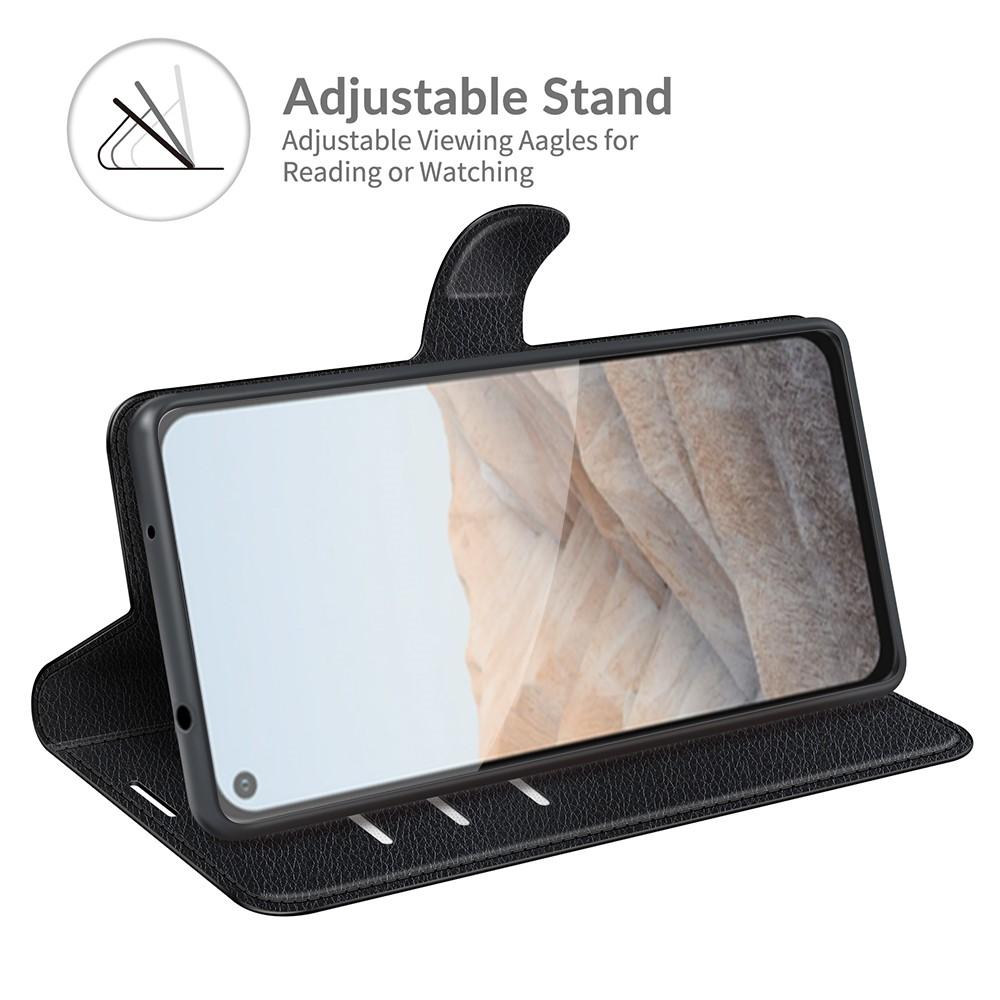 Coque portefeuille Google Pixel 5a, Noir