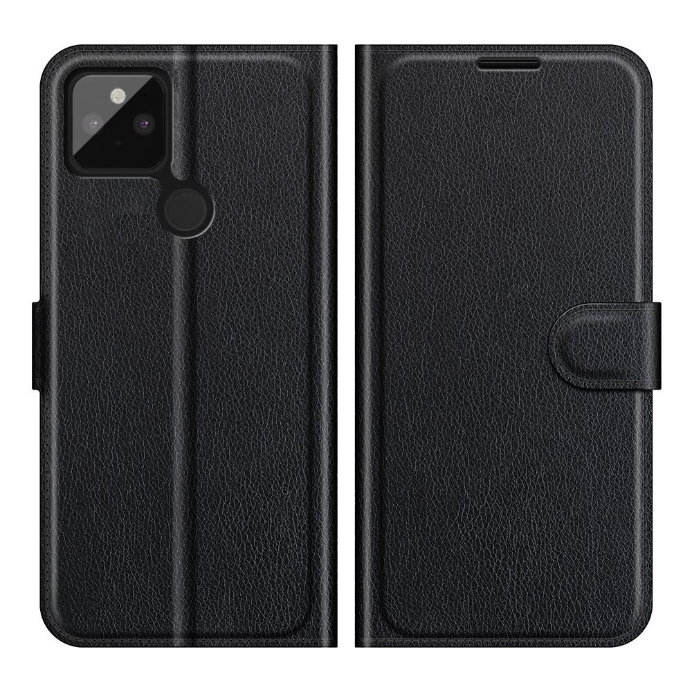 Coque portefeuille Google Pixel 5a, Noir