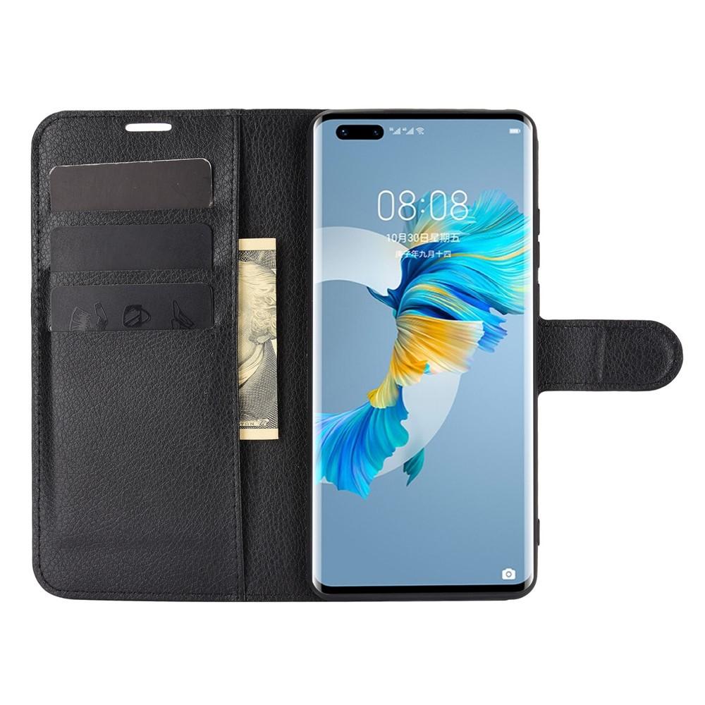 Coque portefeuille Huawei Mate 40 Pro, Noir