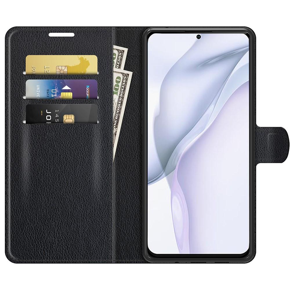 Coque portefeuille Huawei P50, Noir