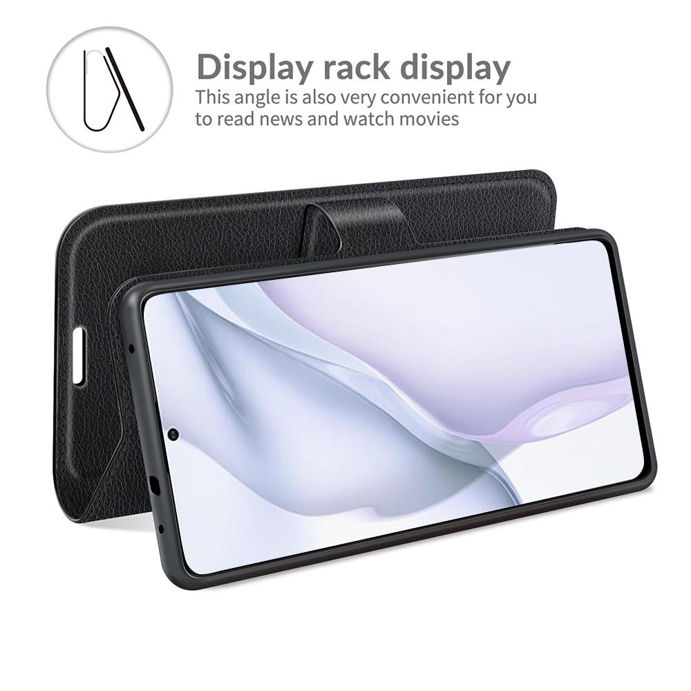 Coque portefeuille Huawei P50, Noir