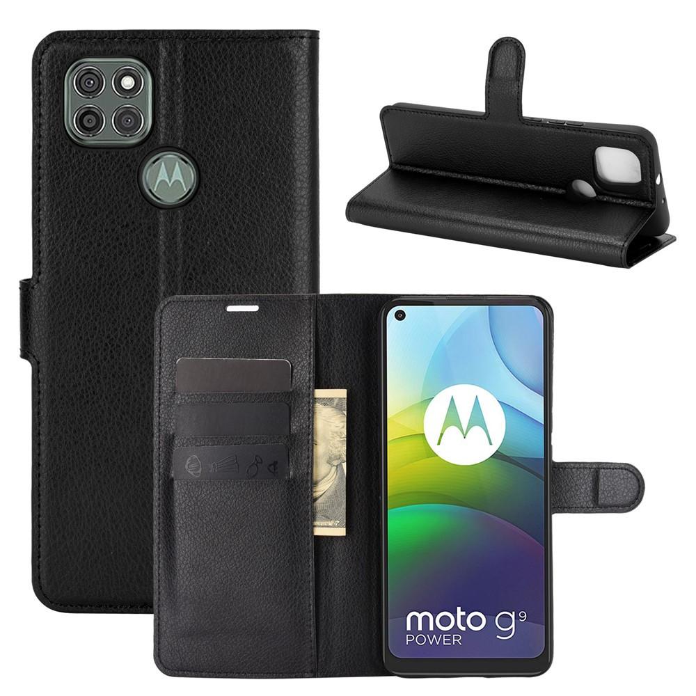 Coque portefeuille Motorola Moto G9 Power Noir