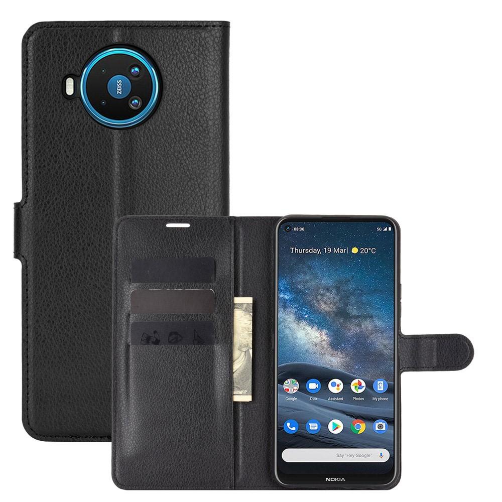 Coque portefeuille Nokia 8.3, Noir