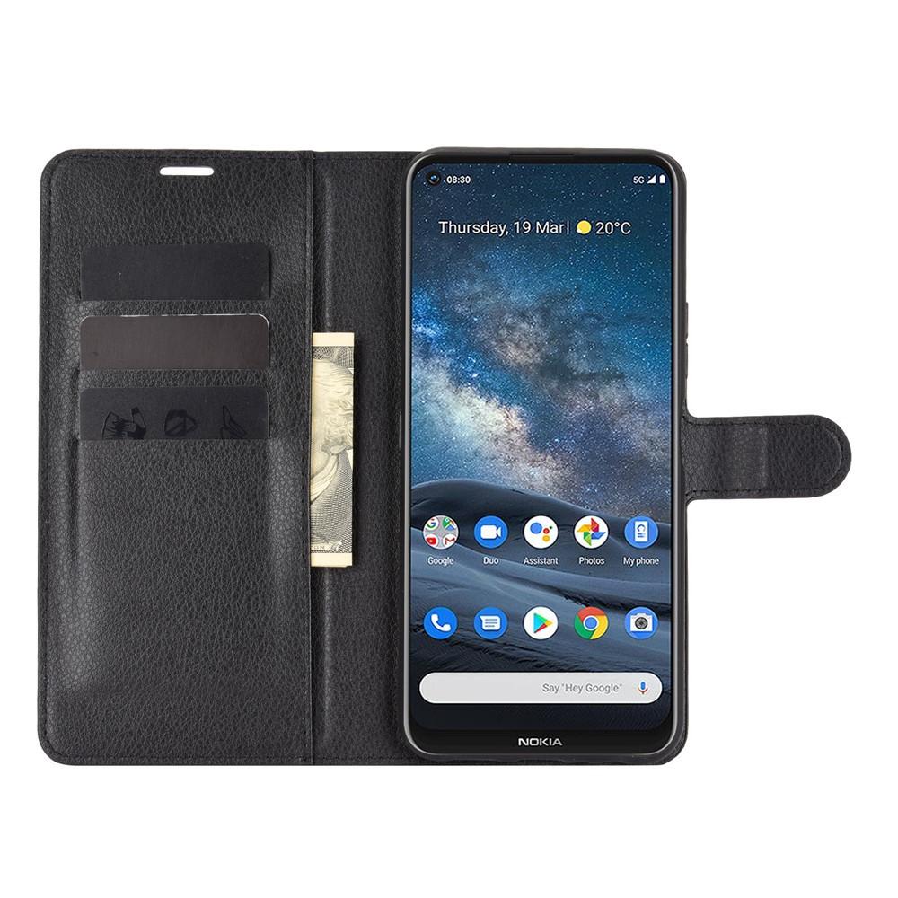 Coque portefeuille Nokia 8.3, Noir