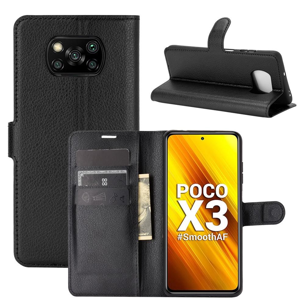 Coque portefeuille Xiaomi Poco X3 NFC Noir