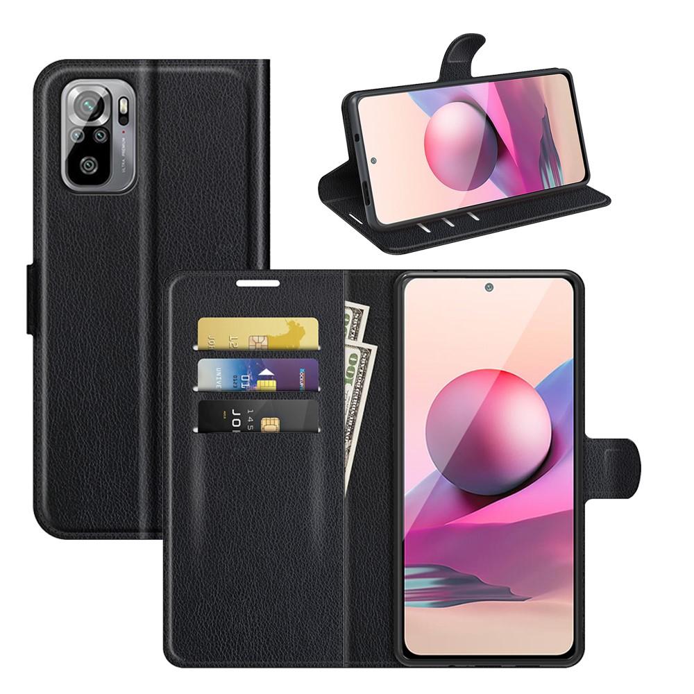 Coque portefeuille Xiaomi Redmi Note 10/Note 10S Noir