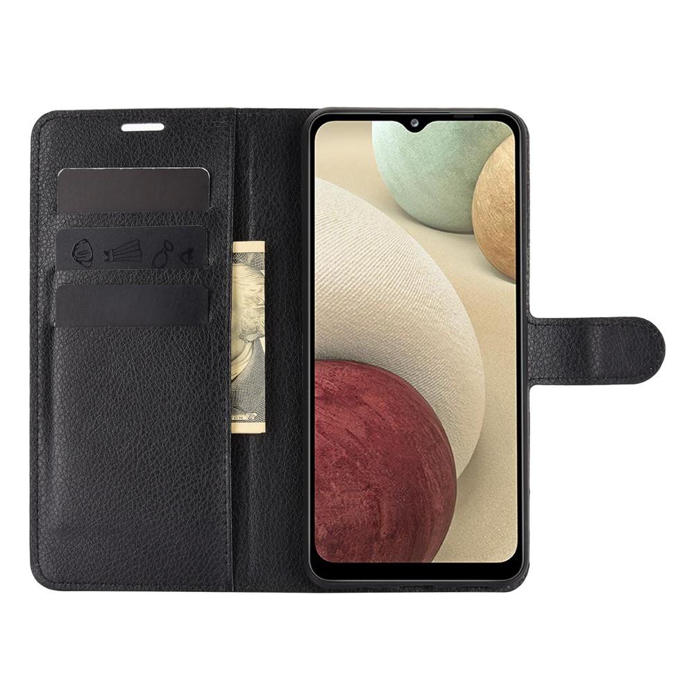 Coque portefeuille Samsung Galaxy A12 5G, Noir