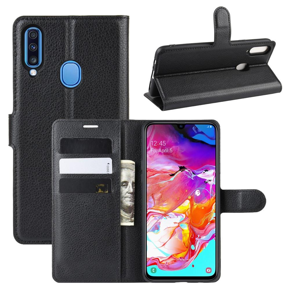 Coque portefeuille Samsung Galaxy A20s Noir