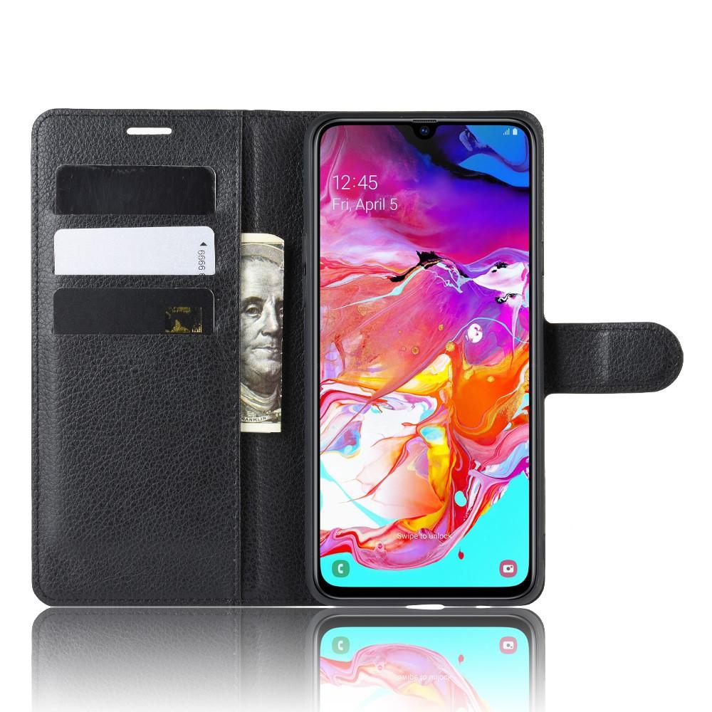 Coque portefeuille Samsung Galaxy A20s Noir