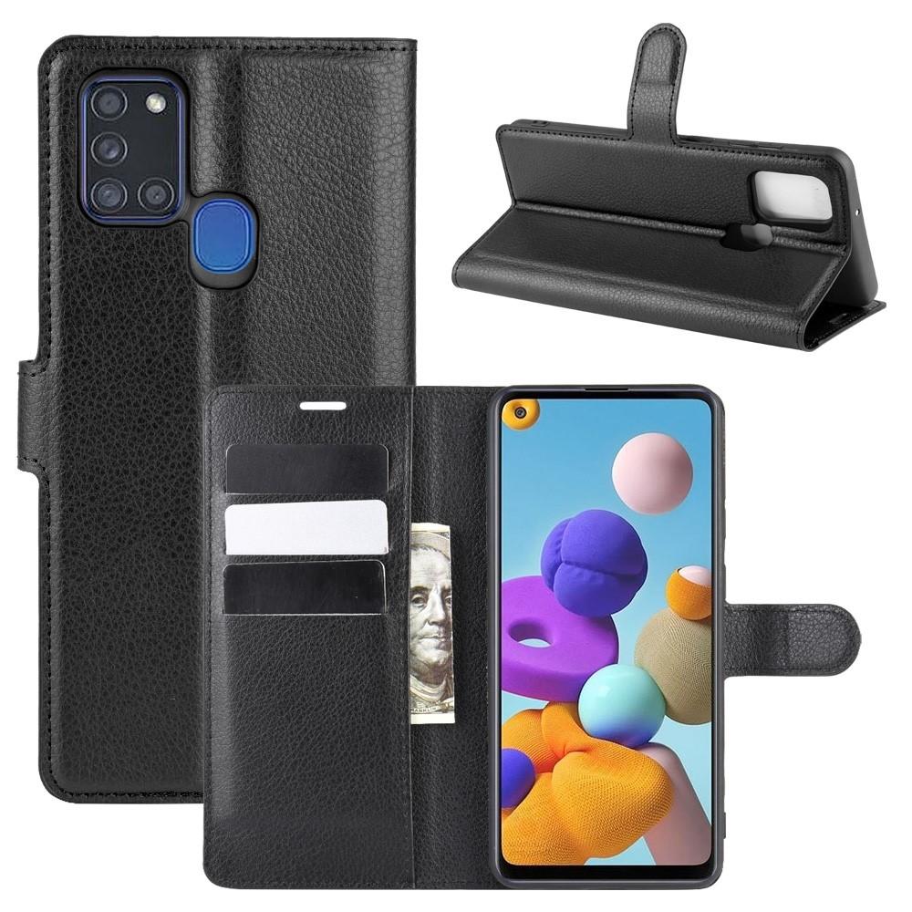 Coque portefeuille Samsung Galaxy A21s, Noir
