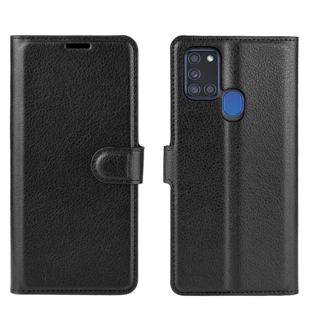 Coque portefeuille Samsung Galaxy A21s Noir