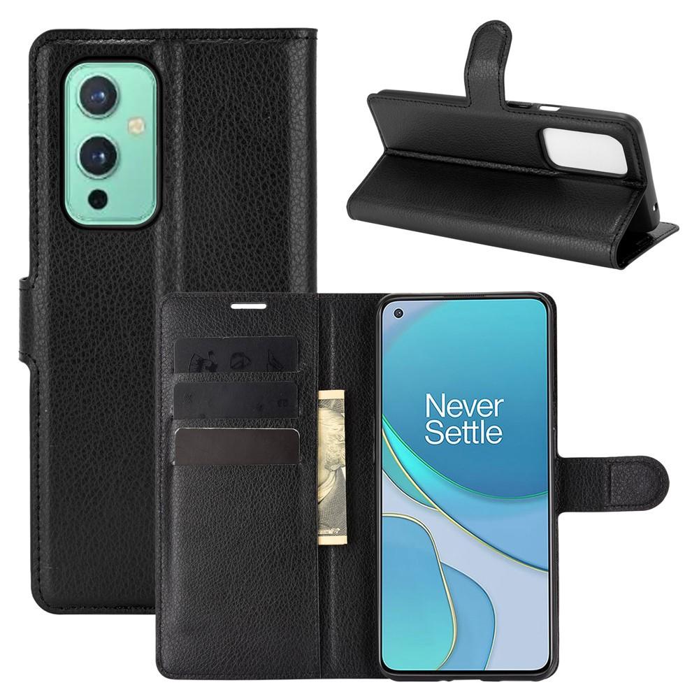 Coque portefeuille OnePlus 9 Noir