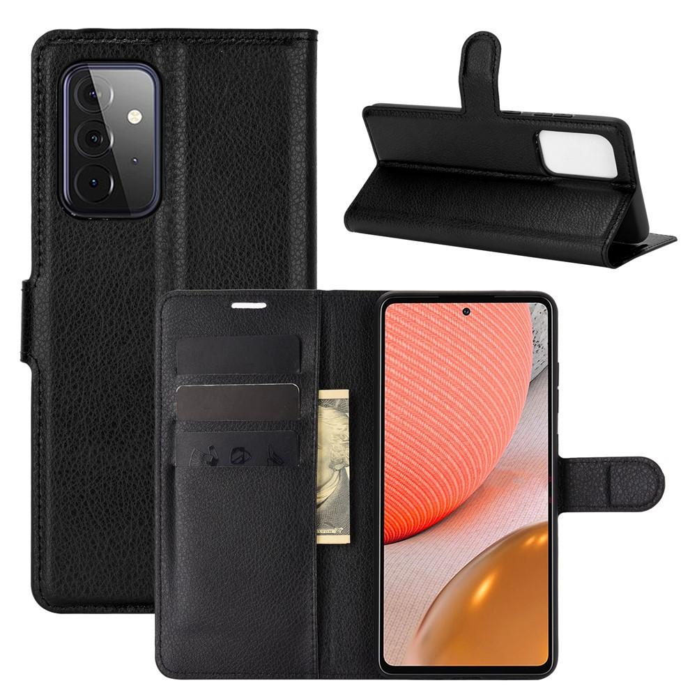 Coque portefeuille Samsung Galaxy A72 5G, Noir