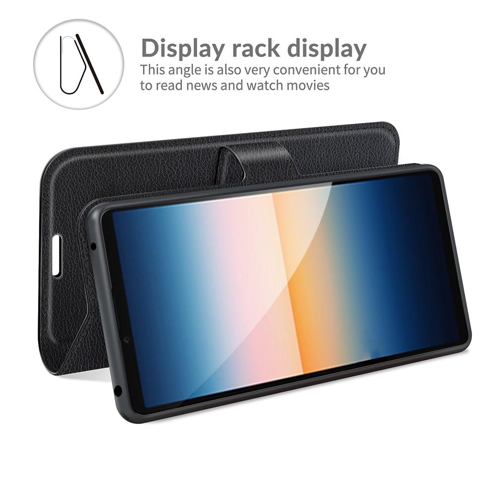 Coque portefeuille Sony Xperia 10 III, Noir