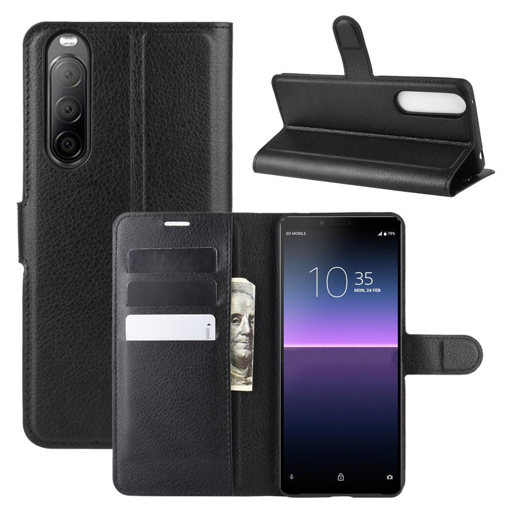 Coque portefeuille Sony Xperia 10 II, Noir