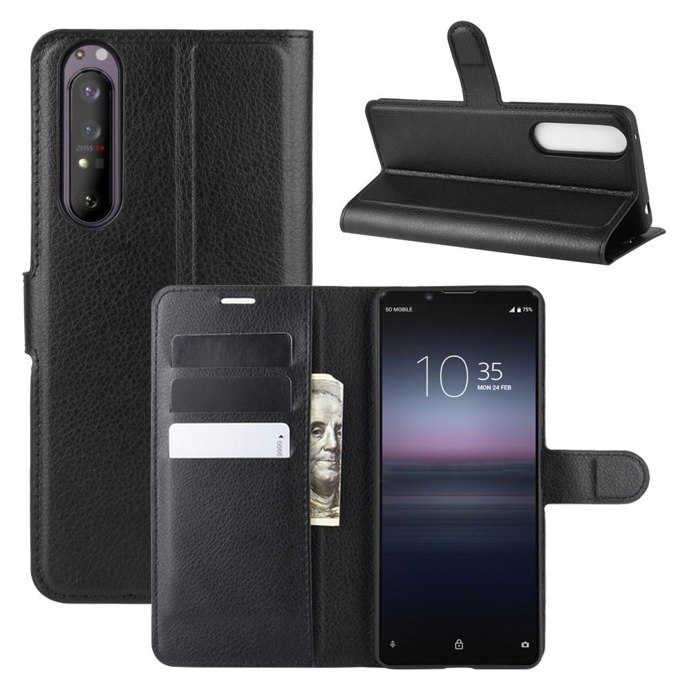 Coque portefeuille Sony Xperia 1 II, Noir