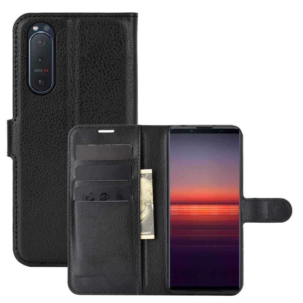 Coque portefeuille Sony Xperia 5 II, Noir