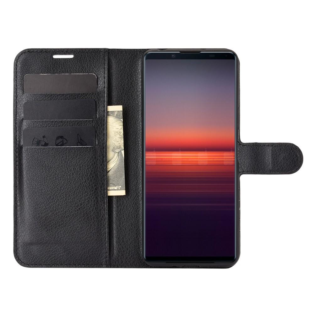 Coque portefeuille Sony Xperia 5 II, Noir