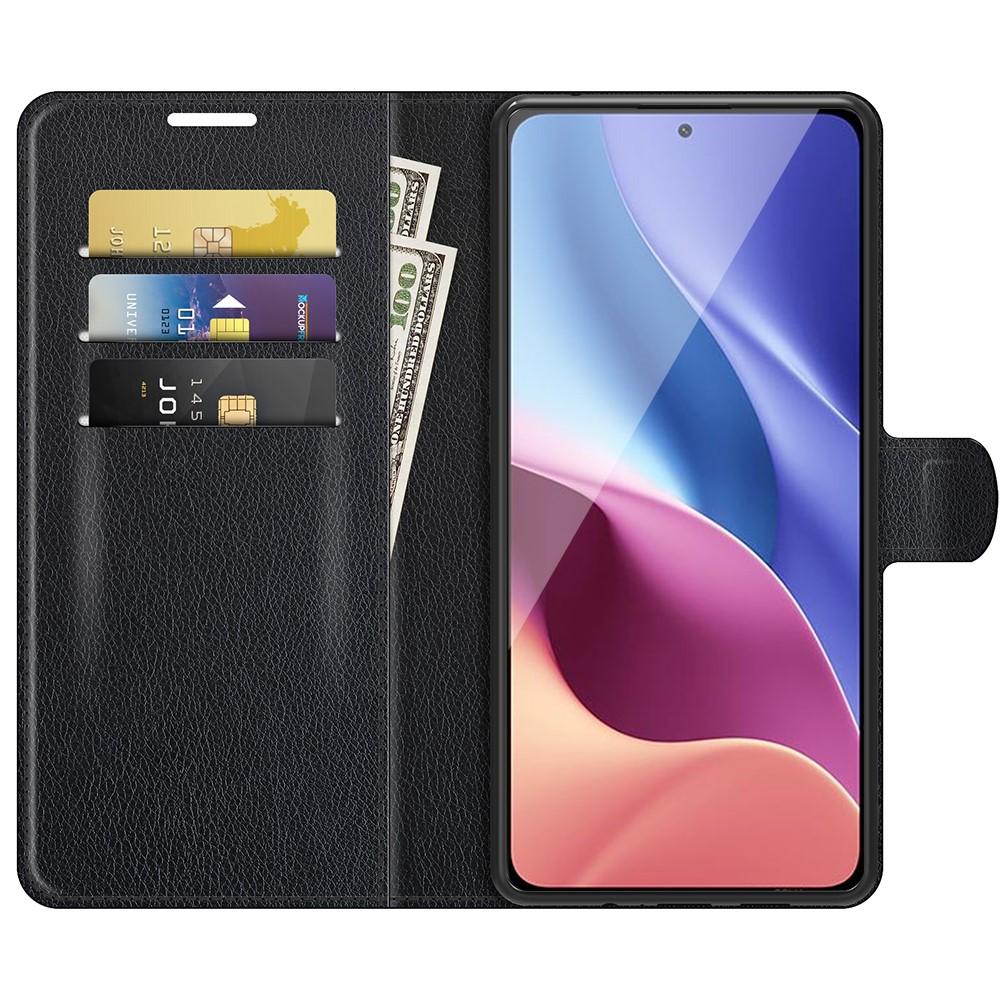 Coque portefeuille Xiaomi Mi 11i, Noir