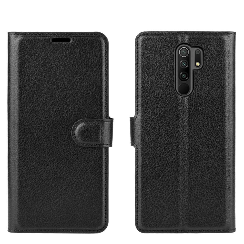 Coque portefeuille Xiaomi Redmi 9, Noir